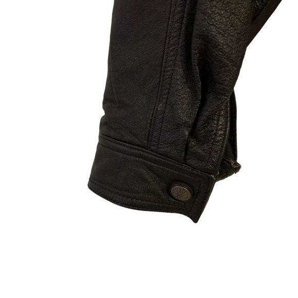 Wilsons Leather Ladies Biker's Jacket Black XS Paisley Details - Picture 4 of 16